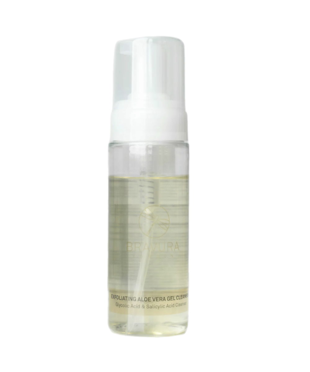 Bravura London – Exfoliating Aloe Vera Gel Cleanser Glycolic & Salicylic Acid